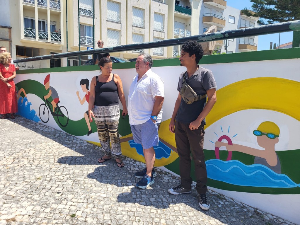 Pintura Mural “Modalidades –&nbsp;Pimpões”