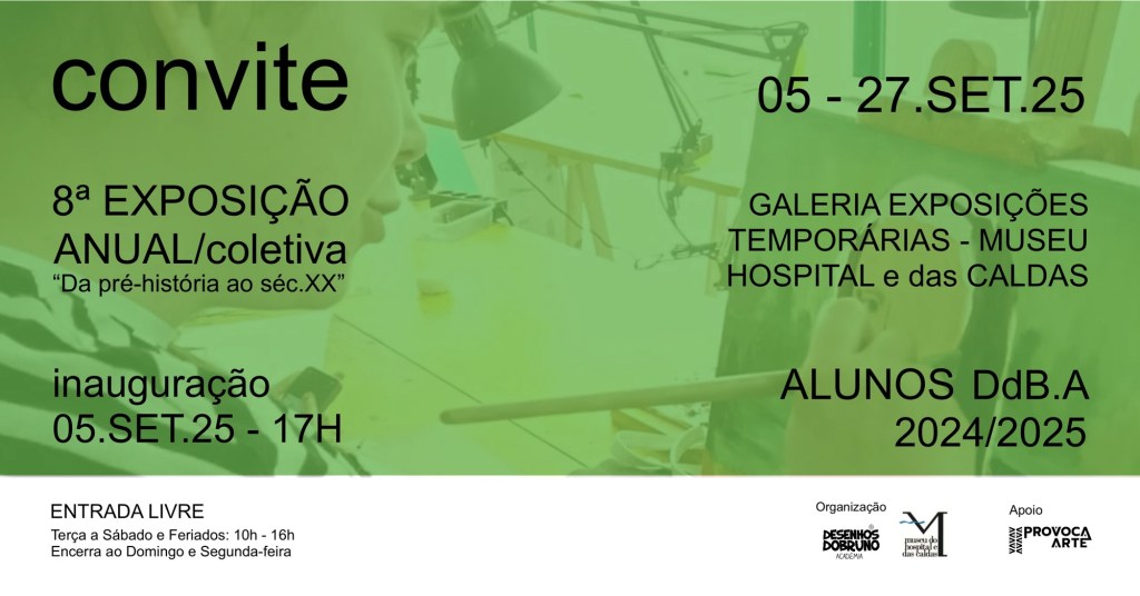 CONVITE 8ª EXPOSIÇÃO COLETIVA ANUAL DESENHOS DO BRUNO&nbsp;ACADEMIA